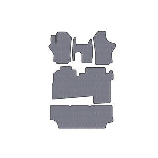 Dywaniki gumowe Carsuit (2004-2007, 3 rzędy, 8-osobowy, szary) Hyundai H200, H1, Starex 1998-2007 zdjęcia 1