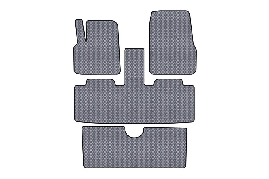 Renault Espace 2002-2014 Gumowe Dywaniki Carsuit (3 Rzędy, 7-osobowy, Szary) Zdjęcia 1