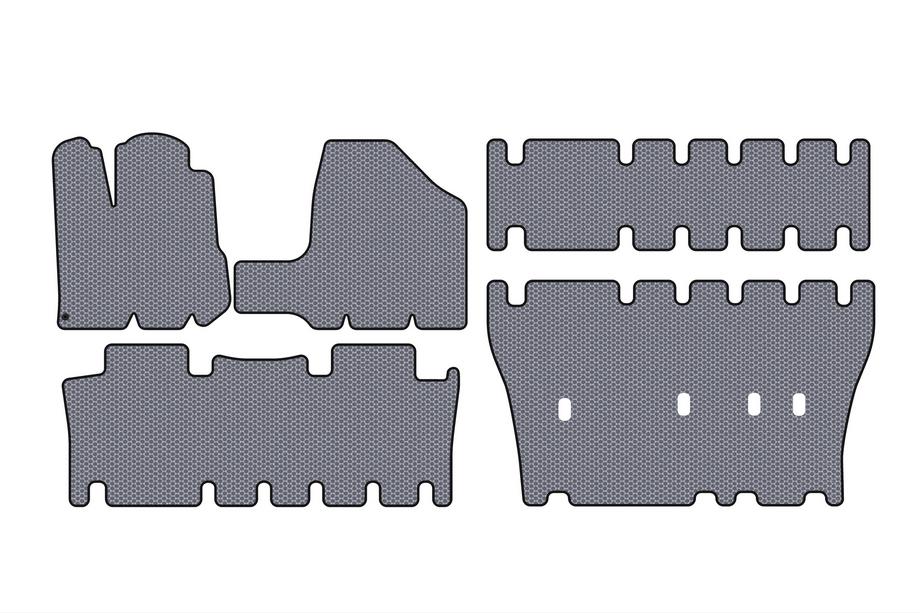Toyota Sienna 2003-2009 Gumowe dywaniki Carsuit (3 rzędy, szare) Image