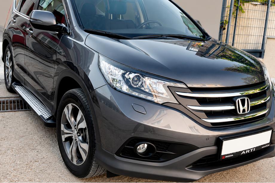 Honda CRV 2012-2016 Progi Boczné Allmond Grey (2 szt., Aluminium) Image