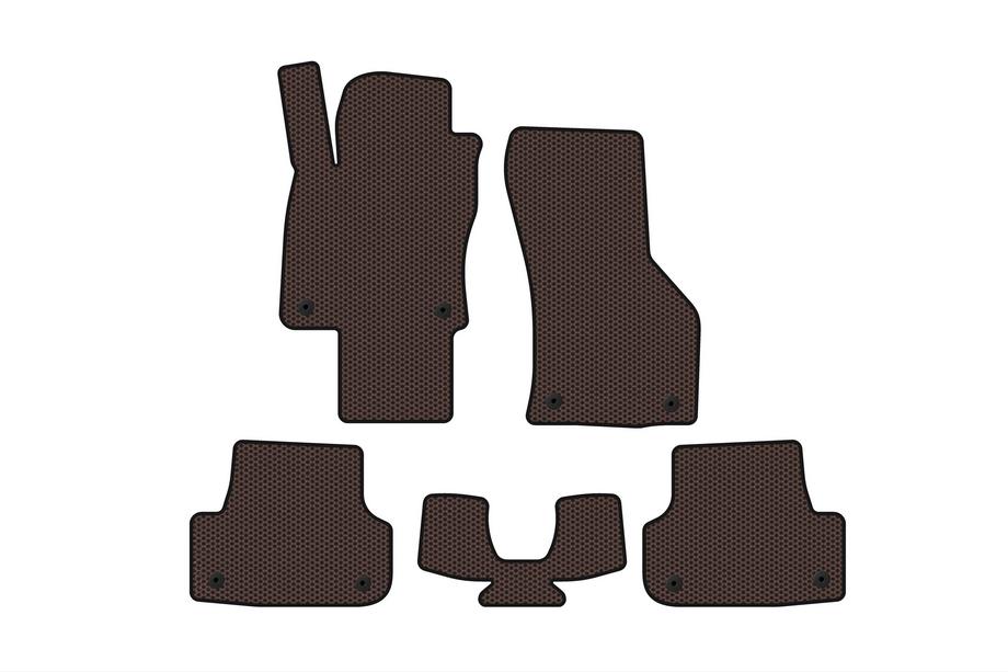 Audi A3 2012-2020 Gumowe dywaniki Carsuit (do E-tron, Sportback, brązowe) Zdjęcia 1