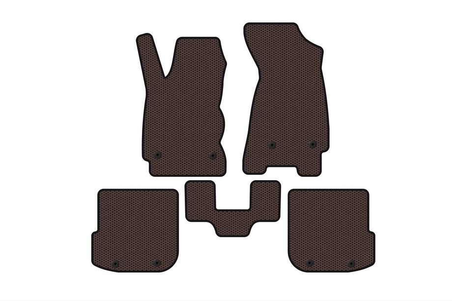 Audi A4 B5 1994–2001 Gumowe dywaniki Carsuit (Avant, brązowe) Image