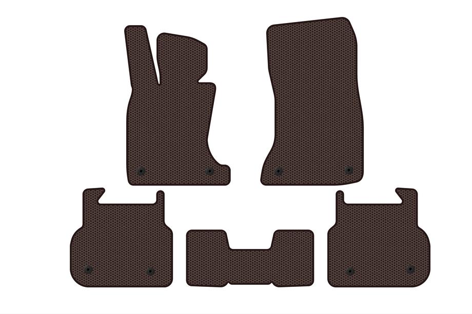 BMW 7 Series F01/F02 2008-2015 Gumowe dywaniki Carsuit (do F01, brązowe) Image