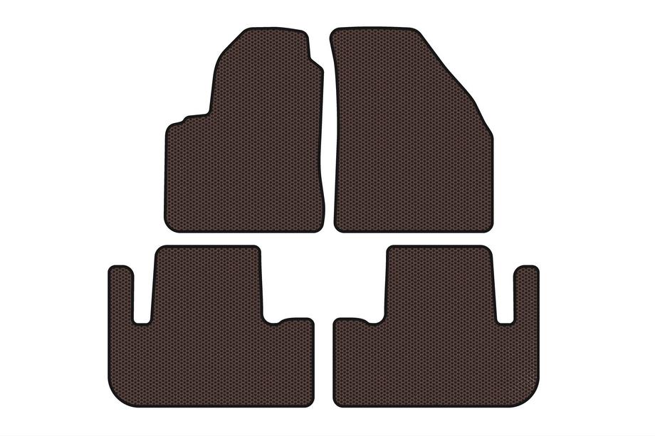 Chevrolet Tacuma/Rezzo 2000-2008 Gumowe Dywaniki Carsuit (Brązowe) Image