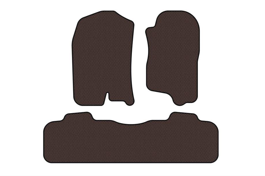 Chevrolet Tahoe 2007-2014 Dywaniki gumowe Carsuit (2 rzędy, 2007-2014, brązowe) Image
