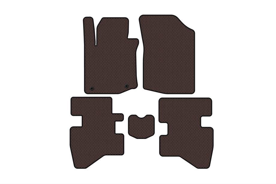 Citroen C-1 2014-2021 Gumowe dywaniki Carsuit (HB, brązowe) Image