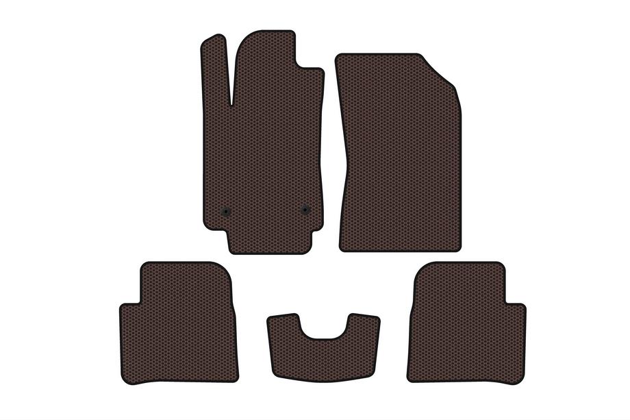 Citroen C-3 2016-2023 Gumowe dywaniki Carsuit (HB, brązowe) Image