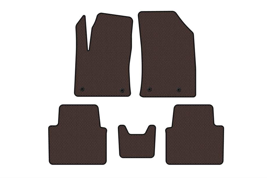 Citroen C-3 Aircross 2017-2024 Gumowe Dywaniki Carsuit (Brązowe) Image