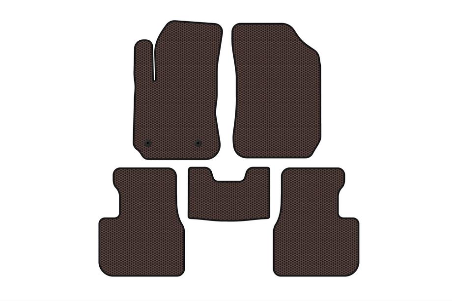 Citroen Cactus 2014-2020 Gumowe Dywaniki Carsuit (Brązowe) Image