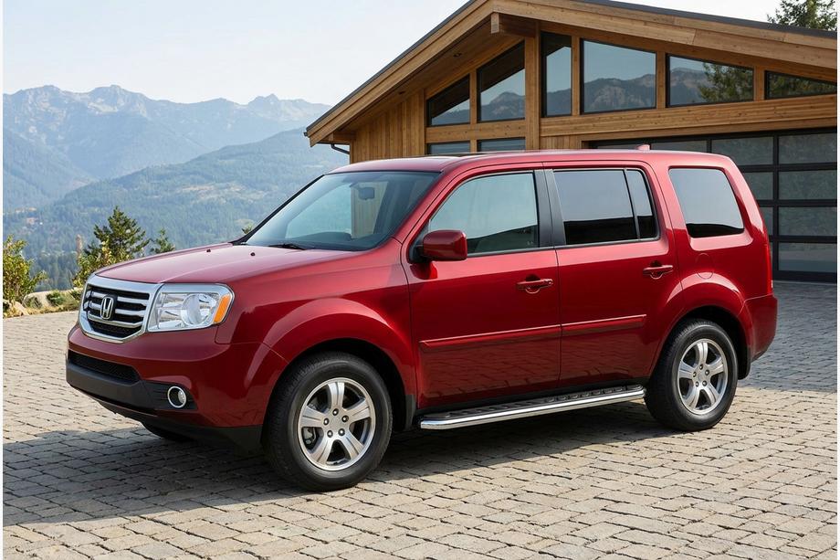 Honda Pilot 2008-2015 Progi Boczne Maydos V1 (2 szt., Aluminium i Stal Nierdzewna) Image