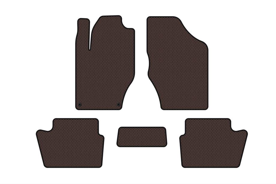 Citroen DS-4 2010-2015 Dywaniki gumowe Carsuit (HB, Przed liftingiem, Brązowe) Image