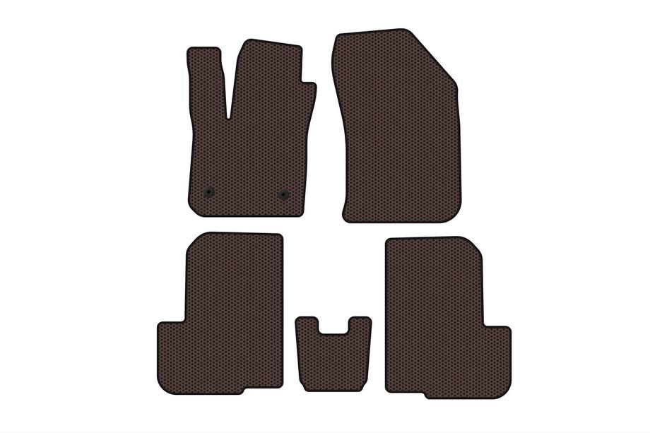 Dacia Lodgy 2012-2022 Dywaniki gumowe Carsuit (2 rzędy, 7-osobowy, brązowe) Image
