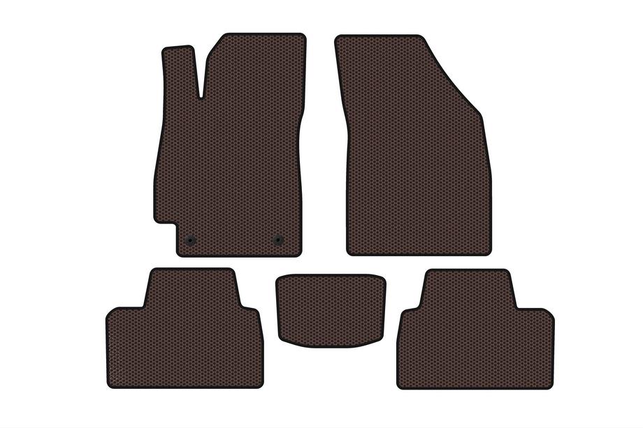 Daewoo Nubira 1997-1999 Gumowe Dywaniki Carsuit (SD, Brązowe) Image