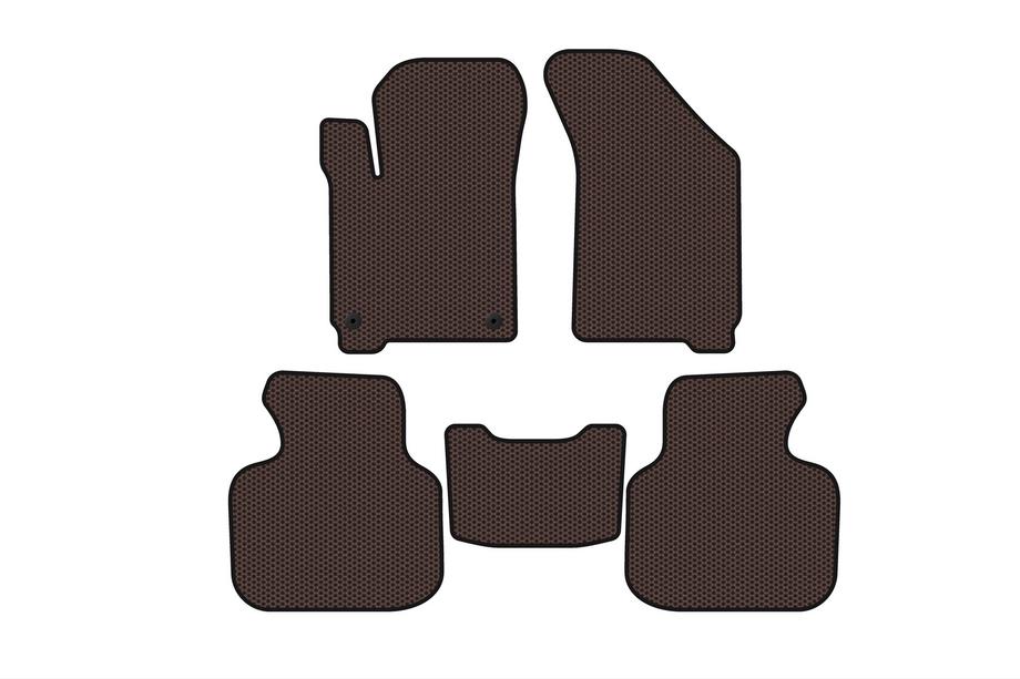 Dodge Journey 2008-2020 Gumowe dywaniki Carsuit (2011-2020, 7-osobowy, brązowy) Zdjęcia 1