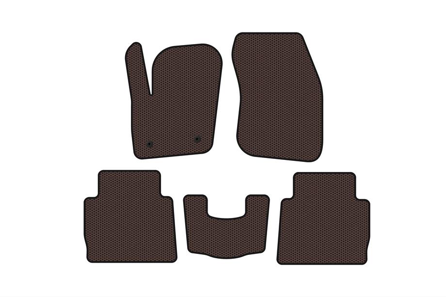 Ford Fusion 2012-2020 Gumowe Dywaniki Carsuit (SD, Brązowe) Image