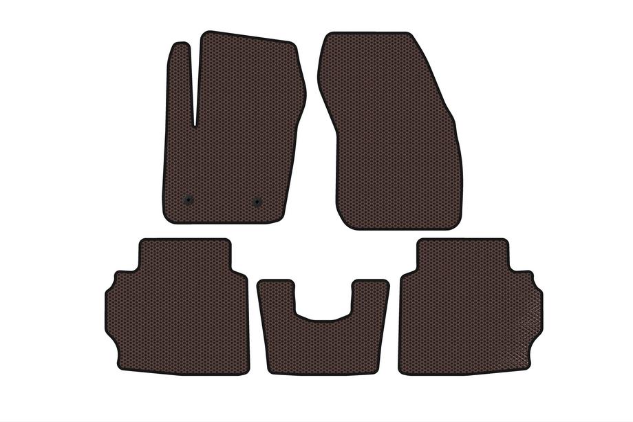Ford Mondeo 2014-2022 Gumowe Dywaniki Carsuit (LB, Brązowe) Image