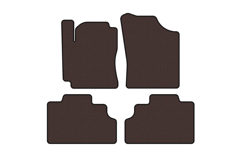 Geely CK-2 2008-2016 Gumowe Dywaniki Carsuit (SD, Brązowe) Image