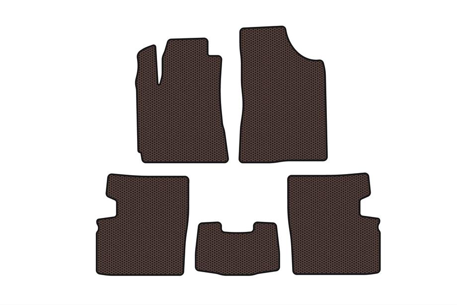 Geely Emgrand EC7 2009- Gumowe dywaniki Carsuit (2009-2014, HB, 5-drzwiowy, brązowy) Image