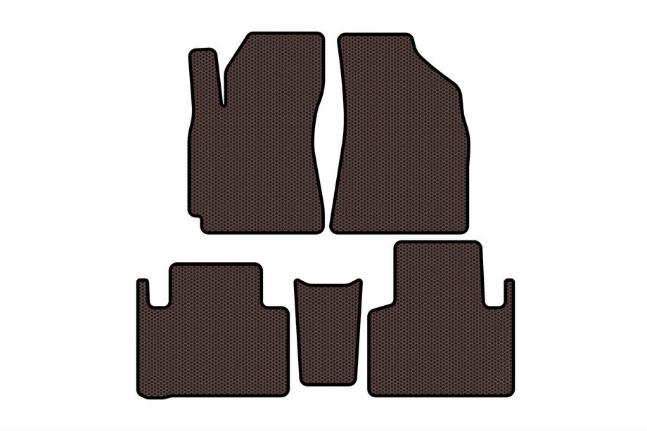 Geely Emgrand X7 2011- Gumowe Dywaniki Carsuit (Brązowe) Image