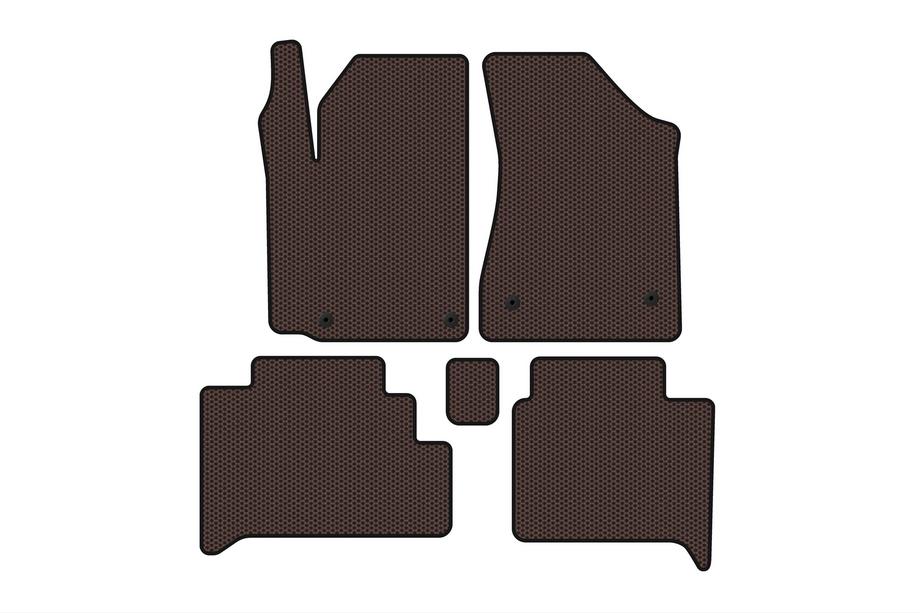 Geely GC-5 2010-2015 Gumowe dywaniki Carsuit (HB, brązowe) Image