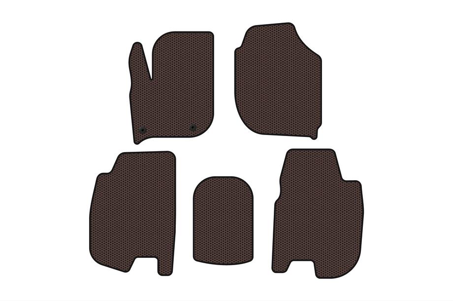 Honda FIT/Jazz 2014–2020 Gumowe dywaniki Carsuit (HB, brązowe) Image