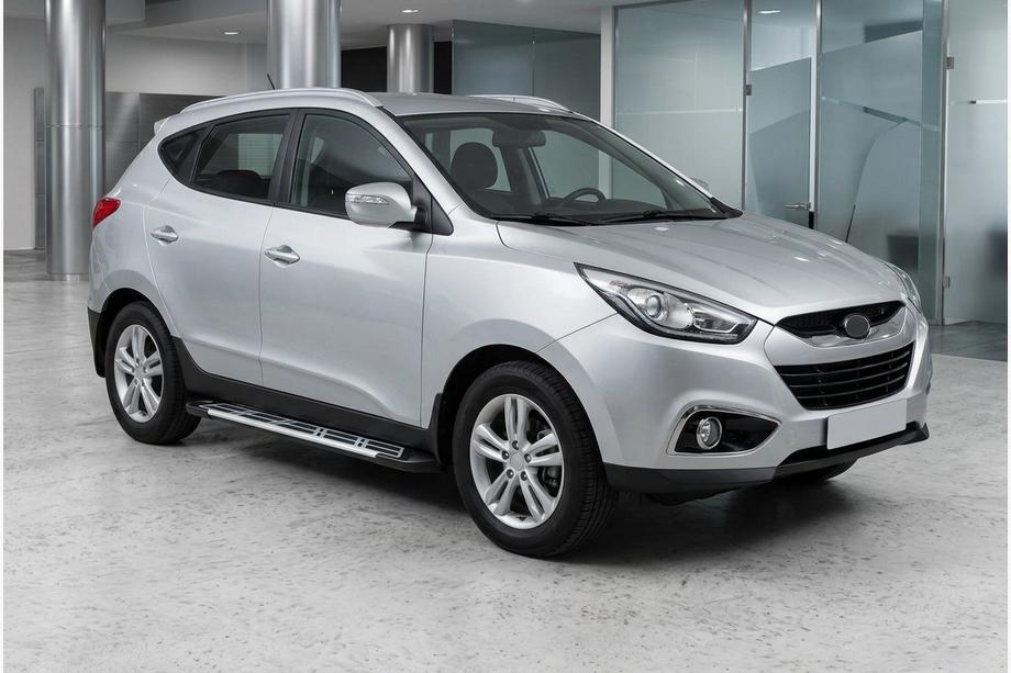 Hyundai IX-35 2010-2015 Progi Boczné Sunrise (2 szt., Aluminium) Image