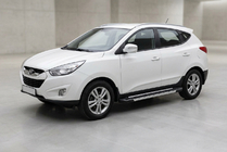 Hyundai IX-35 2010-2015 Progi Boczné RedLine V1 (2 szt., Aluminium) zdjęcia 1