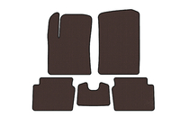 Hyundai I-10 2008-2013 Gumowe dywaniki Carsuit (HB, brązowe) zdjęcia 1