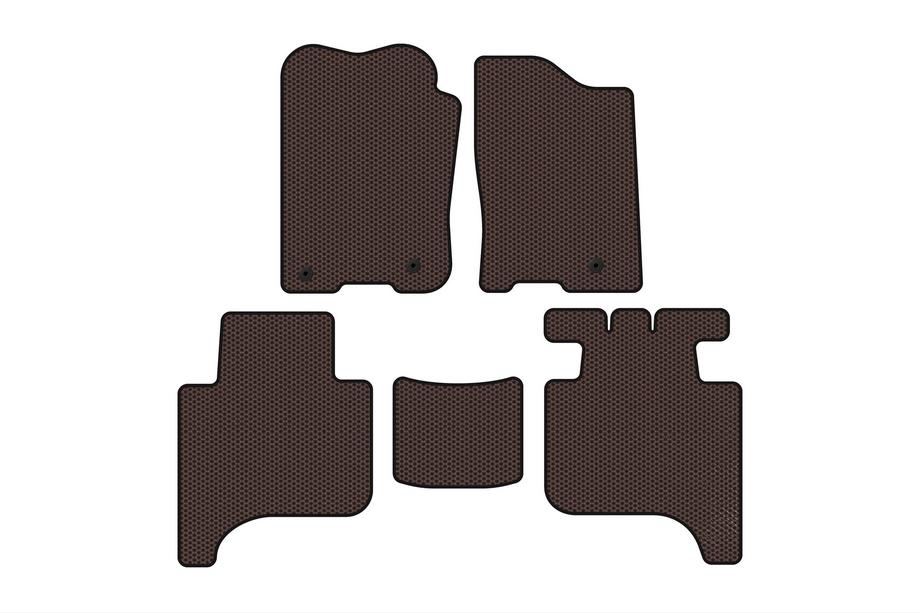 Infiniti QX56 2004-2010 Dywaniki gumowe Carsuit (2 rzędy, 2004-2008, brązowe) Image