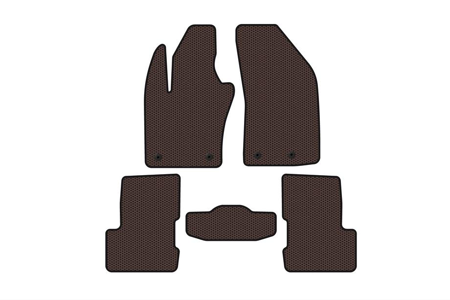 Jeep Renegade 2014- Gumowe Dywaniki Carsuit V-2 (Brązowe) Image
