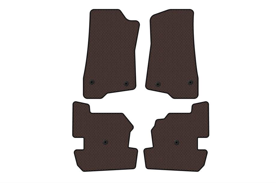 Jeep Wrangler 2018- Gumowe Dywaniki Carsuit (Brązowe) Image