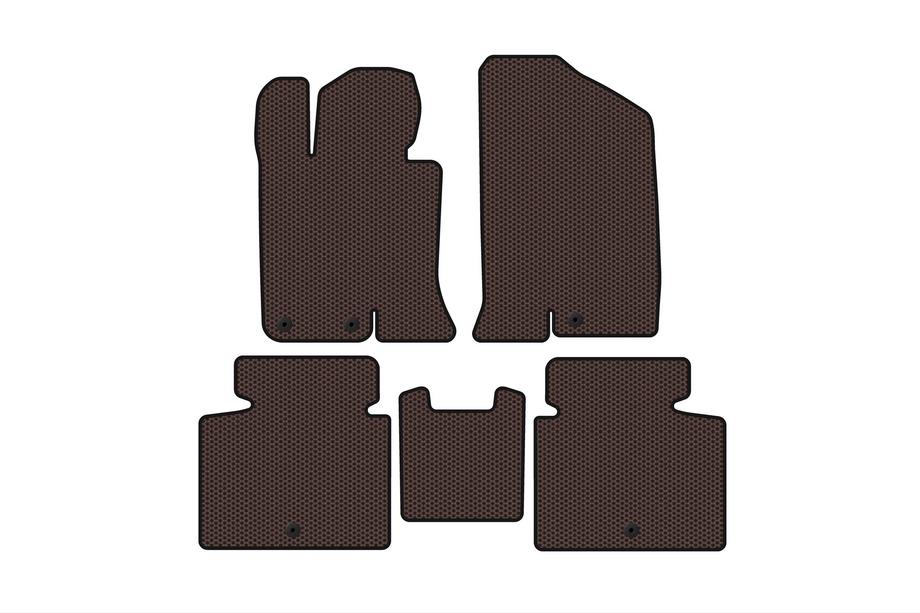 Kia Optima 2010-2016 Gumowe dywaniki Carsuit V-2 (SD, brązowy) Zdjęcia 1