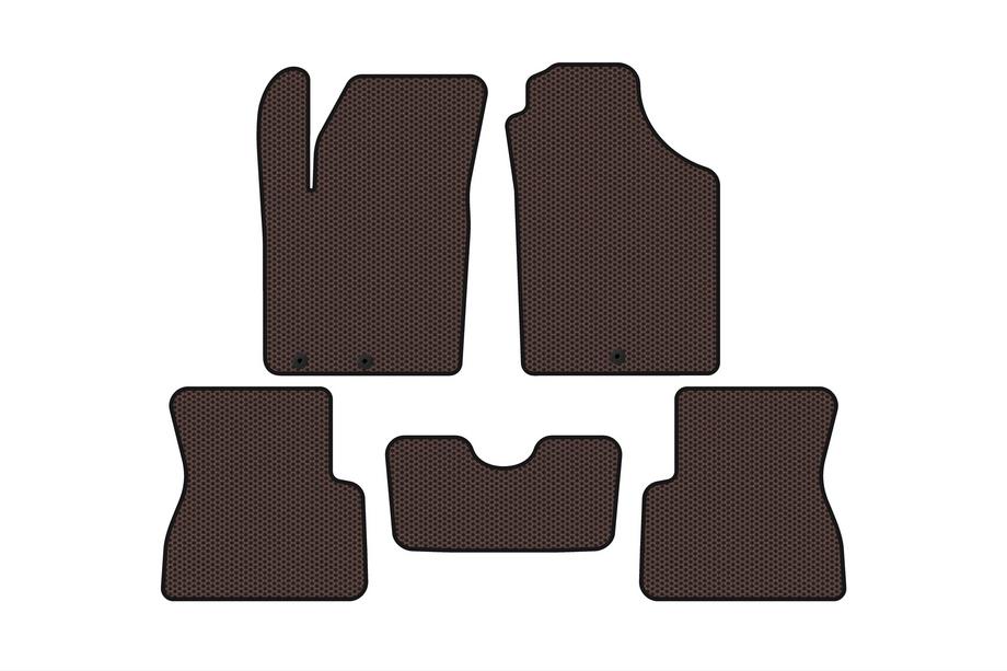 Kia Picanto 2011-2016 Gumowe Dywaniki Carsuit (Brązowe) Image