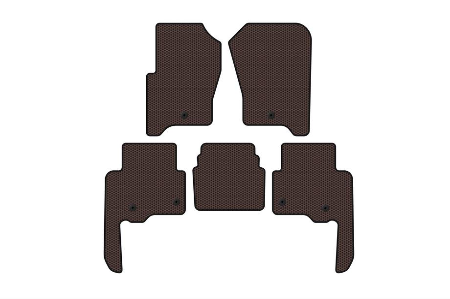 Land Rover Discovery IV 2009-2017 Gumowe Dywaniki Carsuit V2 (Brązowe) Image
