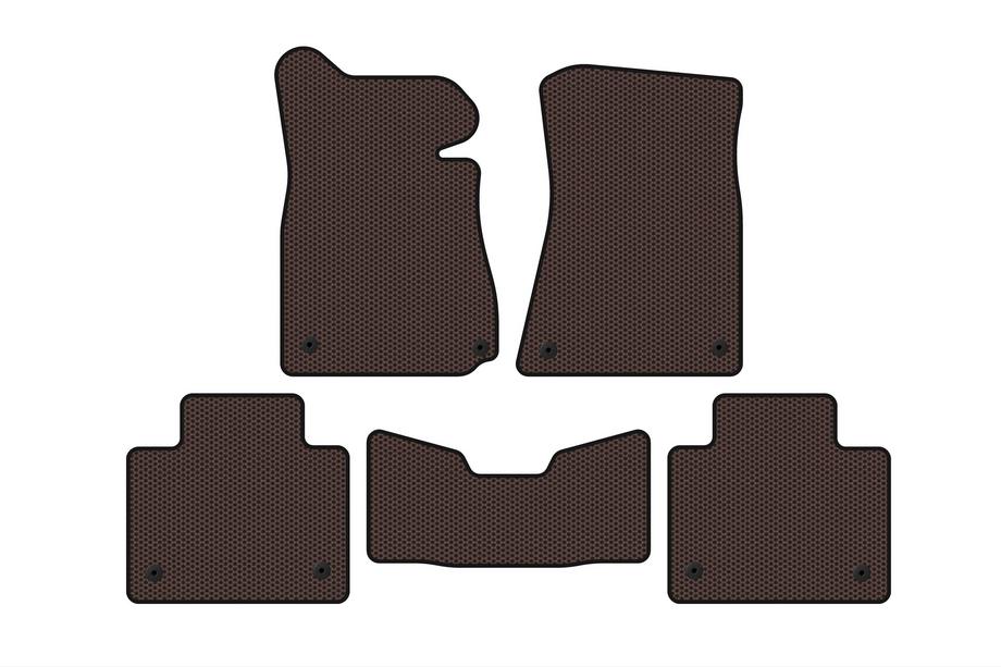 Lexus GS 2011-2020 Gumowe dywaniki Carsuit (2011-2015, SD, bez napedu 4x4, brazowe) Zdjęcia 1