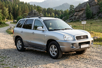 Hyundai Santa Fe 1 2000-2006 Progi Boczné Bosphorus Black (2 szt., Aluminium) zdjęcia 1
