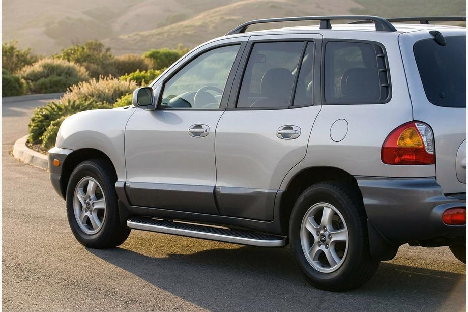 Hyundai Santa Fe 1 2000-2006 Progi Boczne Tayga Grey (2 szt., Aluminium) Image