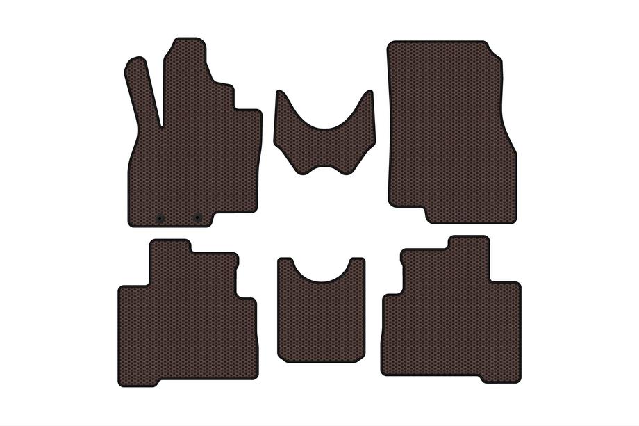 Mitsubishi Grandis 2003-2011 Gumowe dywaniki Carsuit (2 rzędy, brązowe) Image