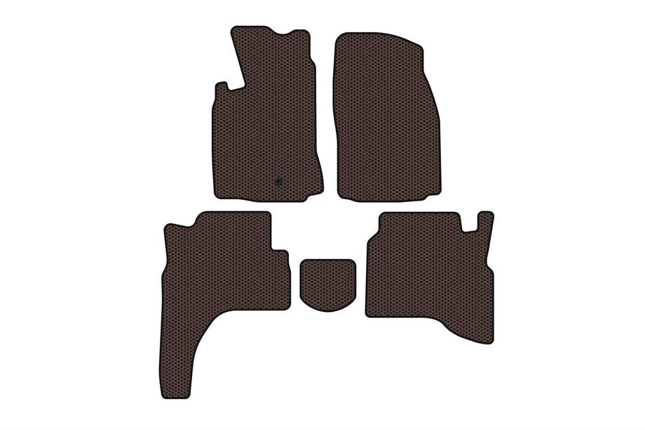 Mitsubishi Pajero Sport 1996-2007 Gumowe Dywaniki Carsuit (Brązowe) Image