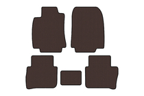 Nissan Tiida 2011-2014 Gumowe dywaniki Carsuit (HB, brązowe) zdjęcia 1