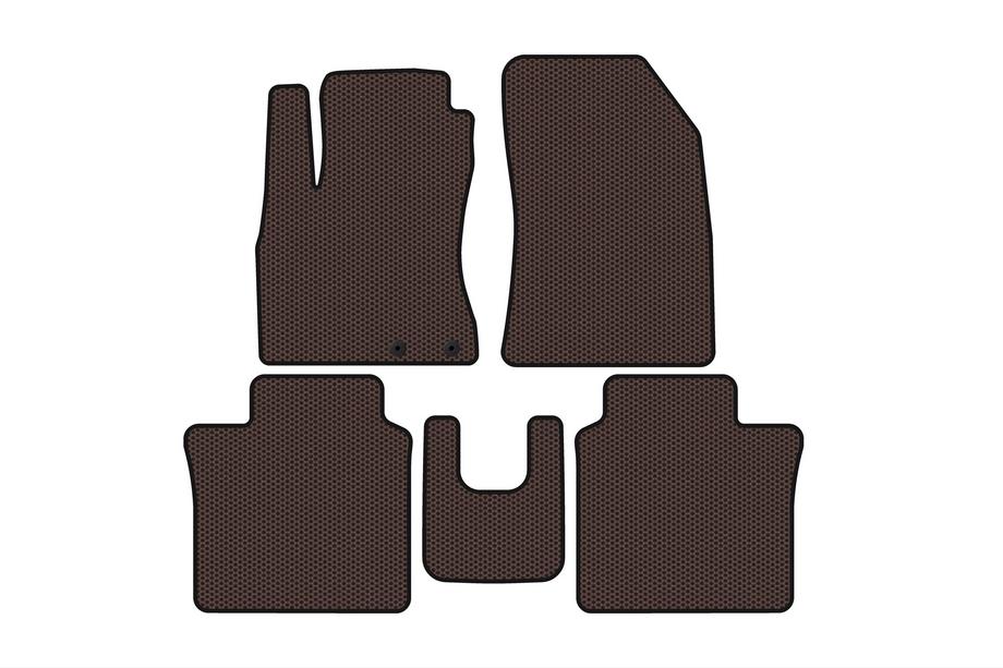 Nissan Note 2012-2020 Gumowe dywaniki Carsuit (HB, brązowe) Zdjęcia 1
