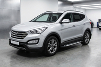 Hyundai Santa Fe 3 2012-2018 Progi Boczné Sunrise (2 szt., Aluminium) zdjęcia 1