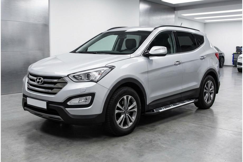 Hyundai Santa Fe 3 2012-2018 Progi Boczné Sunrise (2 szt., Aluminium) Image