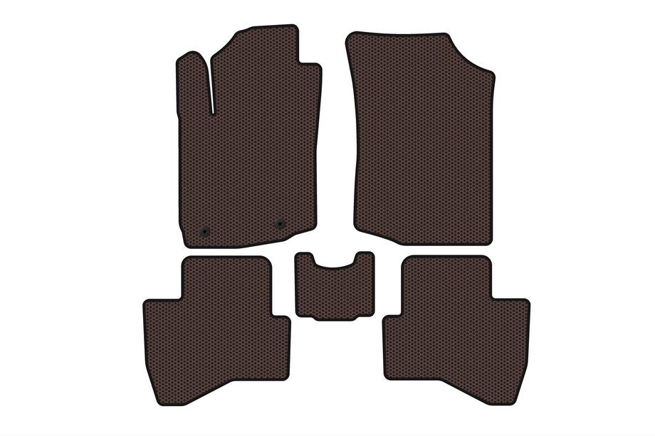 Peugeot 108 2014-2021 Gumowe dywaniki Carsuit (HB, brązowe) Image