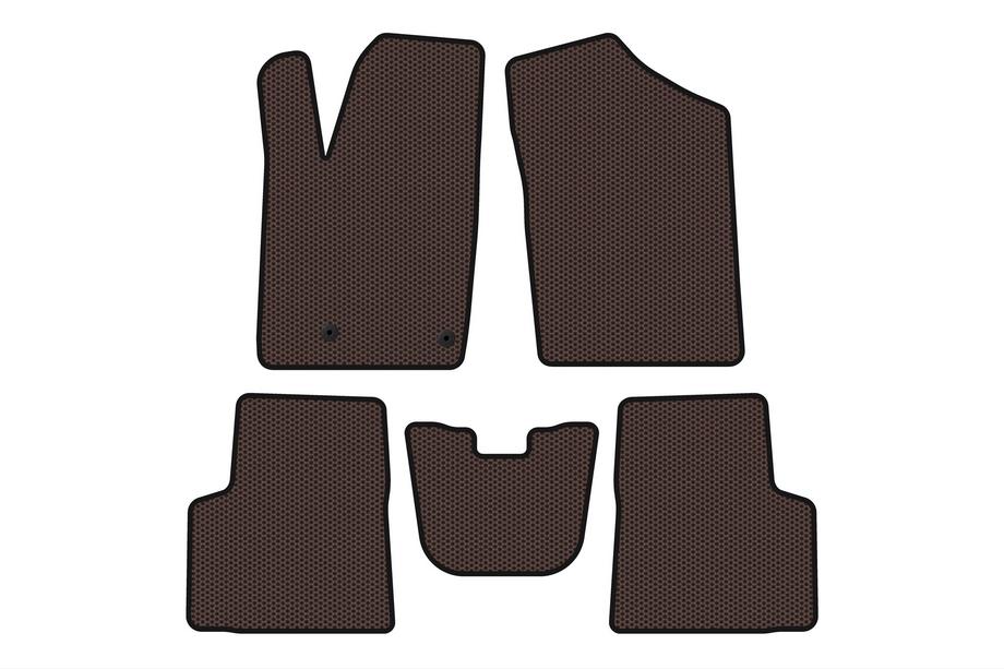 Peugeot Partner 1996-2008 Gumowe Dywaniki Carsuit (Brązowe) Image