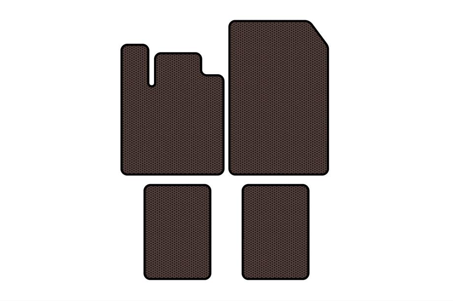 Renault Twingo 2007-2014 Gumowe Dywaniki Carsuit (Brązowe) Image