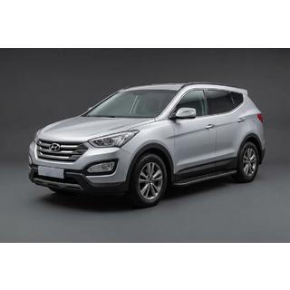 Progi Boczné Bosphorus Black (2 szt., Aluminium) Hyundai Santa Fe 3 2012-2018 zdjęcia 1