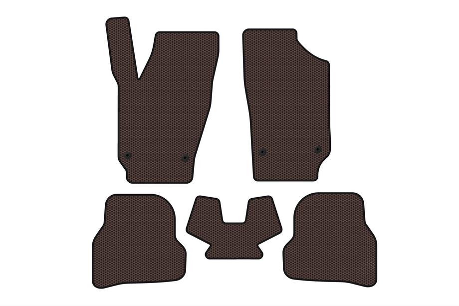 Seat Ibiza 2010-2017 Dywaniki gumowe Carsuit (2010-2012, HB, 5-drzwiowy, brązowy) Image