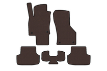 Seat Leon 2013-2020 Gumowe Dywaniki Carsuit (Brązowe) zdjęcia 1