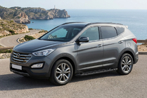 Hyundai Santa Fe 3 2012-2018 Progi Boczne RedLine Black (2 szt., Aluminium) zdjęcia 1